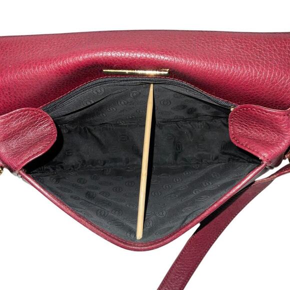 Cartier Vintage Must De Cartier Burgundy Saddle Crossbody Bag W/Dust bag - Picture 13 of 16